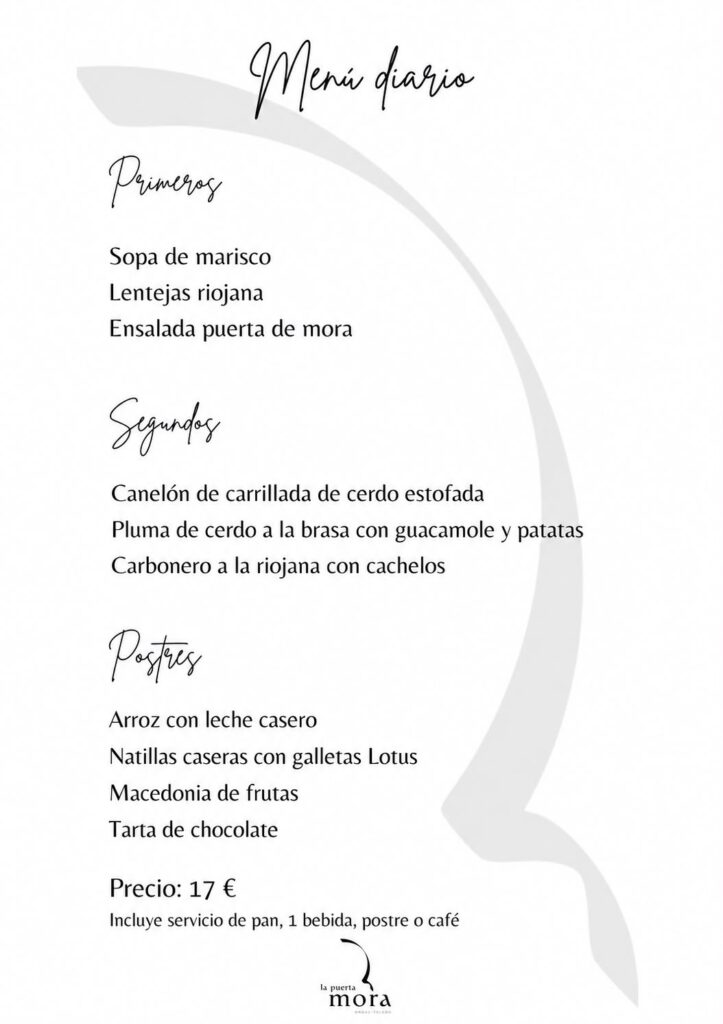 Menú diario